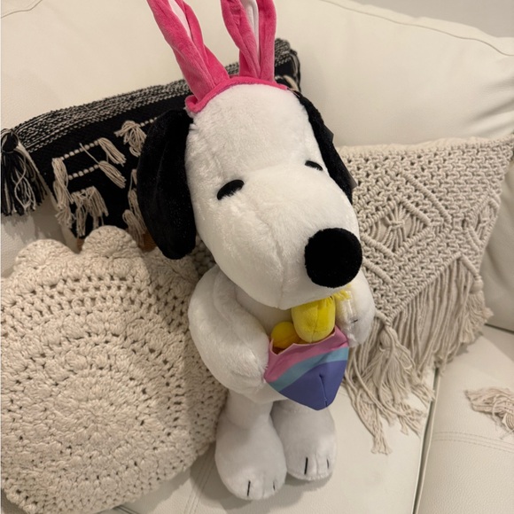 Easter Bunny snoopy greeter with Pink Ears